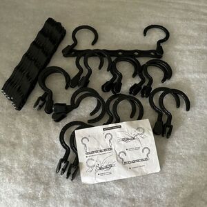 9 Six Hole Space Saver 9 1/2” Plastic Hangers